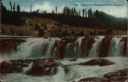 Falls of the Willamette River Postcard