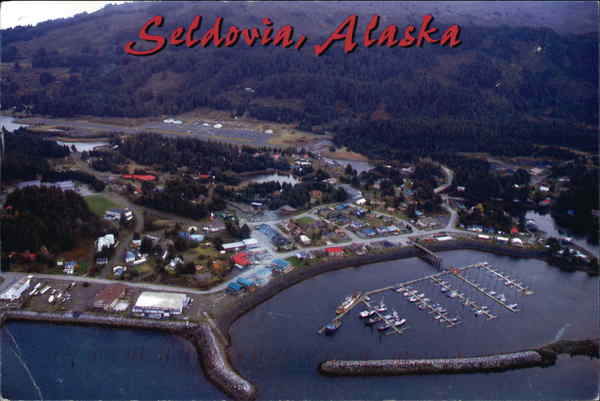 Aerial View of Seldovia Alaska