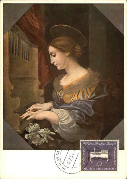 Wolfgang Amadeus Mozart Stamp Maximum Cards