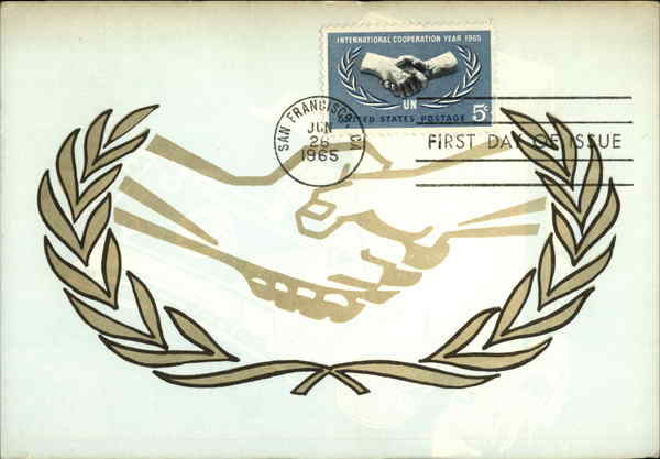 International Cooperation Year 1965, First Day of Issue