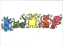 Keith Haring (1958-1990) 16 April 1987 Billboard Design - Humane Society - Florida