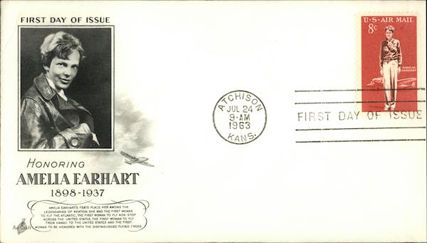 Honoring Amelia Earhart 1898-1937, First Day of Issue
