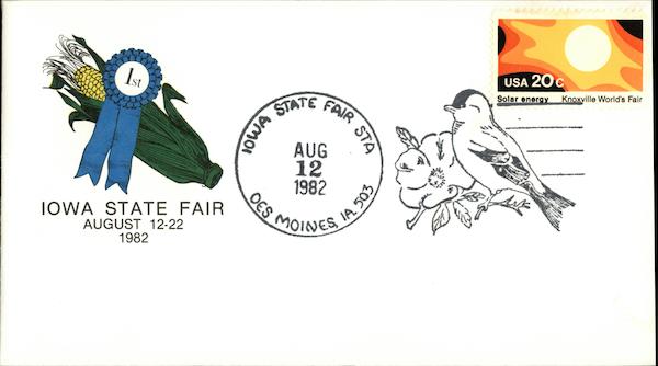Iowa State Fair, August 12-22 1982 First Day Covers