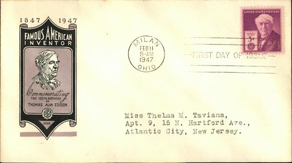 Commemorating the 100th Birthday of Thomas Alva Edison