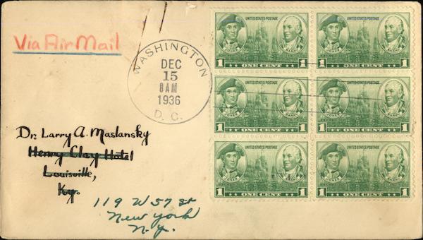1 Cent Stamps First Day Covers