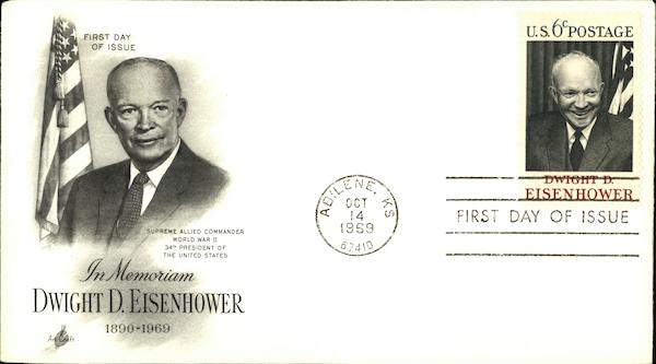 In Memoriam, Dwight D. Eisenhower, 1896-1969, First Day of Issue