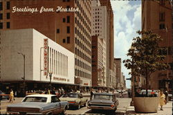 Greetings from Houston, View of Downtown Houston, Texas' Largest City Postcard