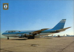 Boeing 747 El-Al Postcard