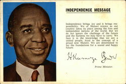 Malawi Independence July 6, 1964 Independence Message Postcard