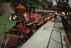 St. Louis Zoo - Zooline Railroad, Forest Park Postcard
