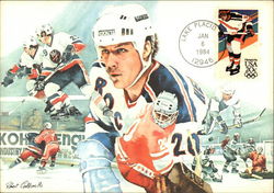 Olympic Hockey Players Postcard