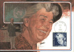 Eleanor Roosevelt Stamp Postcard