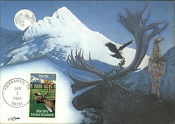 Alaska Statehood Stamp Postcard