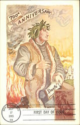 700th Anniversary, Dante First Day Issue Cards Postcard Postcard