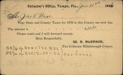 Collector's Office Tampa, FL Postcard Postcard