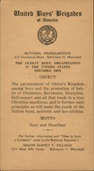 United Boys' Brigades of America Postcard