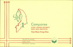 1st Camporee, Long Thanh District, Bien Hoa Province Viet-Nam Cong-Hoa Postcard