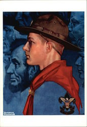 Spirit of America by Norman Rockwell Postcard