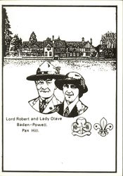 Lord Robert and Lady Olave Baden-Powell, Pax Hill Postcard