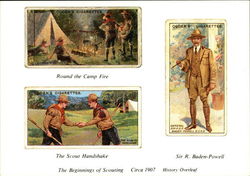 The Beginnings of Scouting, Circa 1907, History Overleaf Postcard
