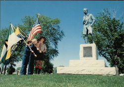 Boy Scouts Salute Statue Honoring W. D. Boyce who Founded the Boy Scouts of America in 1910 Postcard