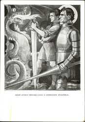 Szent Gyorgy Vertano-Lovag A. Cserkeszek Vedszentje Postcard