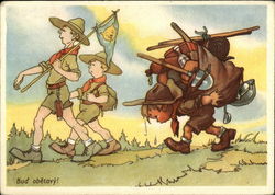 Bud obetavy! Postcard