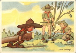 Bud snazivy! Postcard