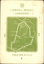 25 I Lengyel Nemzeti Jamboree Spala 1935 VII 11-25 Postcard
