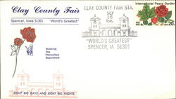 Clay County Fair, World's Greatest Spencer, IA First Day Covers First Day Cover First Day Cover