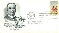 100th Birthday Anniversary Frederic Remington, 1861-1909, First Day of Issue First Day Cover
