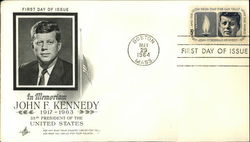 In Memorian John F. Kennedy, 1917-1963, 35th President of the United States First Day Cover