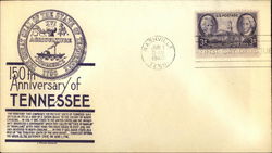 150th Anniversary of Tennessee, First Day of Issue First Day Covers First Day Cover First Day Cover