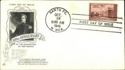 100th Anniversary of the Acquisition of New Mexico, First Day of Issue First Day Cover