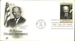 In Memoriam, Dwight D. Eisenhower, 1896-1969, First Day of Issue First Day Cover