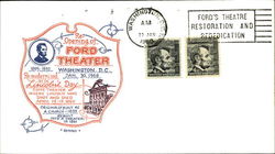 Reopening of Ford Theater, Washington, D.C. Jan. 30m 1968 First Day Cover