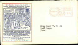 U.S. Post Office Established Feb. 12, 1948 Booker Washington Birthplace, Virginia First Day Cover