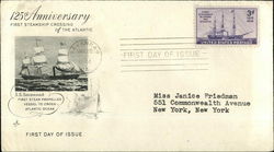 125th Anniversary First Steamship Crossing of the Atlantic, First Day of Issue First Day Cover