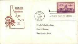 Idaho 50th Anniversary of Statehood, 1890 1940, First Day of Issue First Day Cover