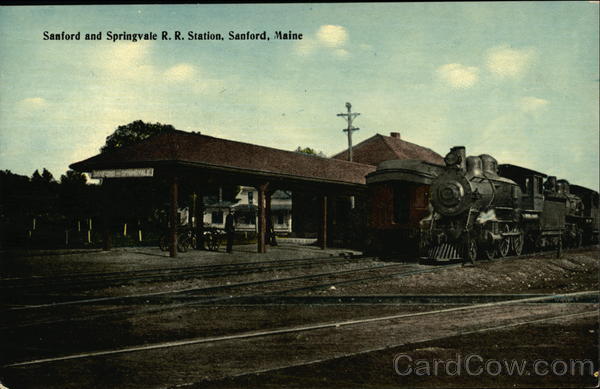 Sanford and Springvale R.R. Station Maine
