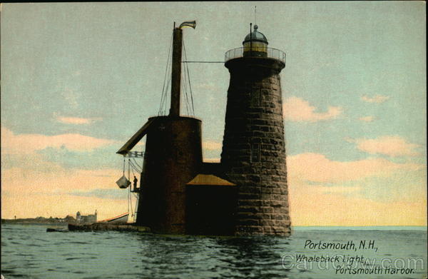 Whaleback Light in Portsmouth Harbor New Hampshire