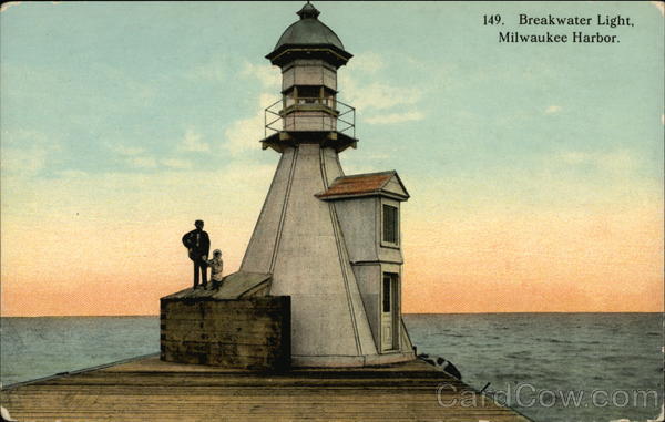 Breakwater Light, Harbor View Milwaukee Wisconsin