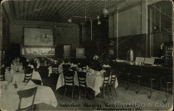 Interior People's Restaurant Bloomington Illinois