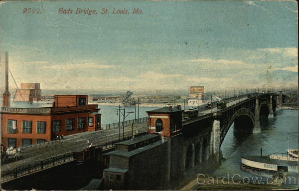 Bird's Eye View of Eads Bridge St. Louis Missouri