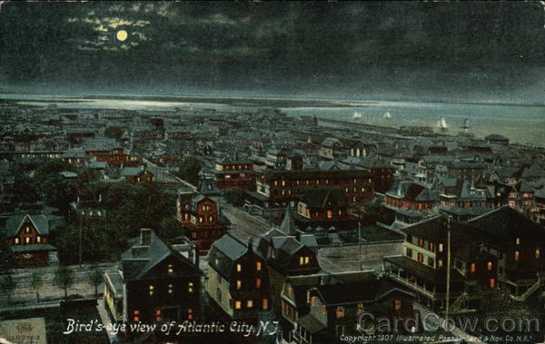 Bird's Eye View of Atlantic City New Jersey