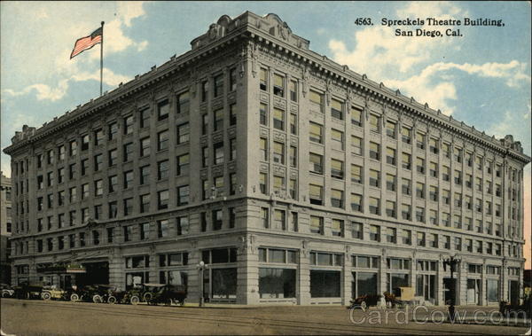 Spreckels Theatre Building San Diego California