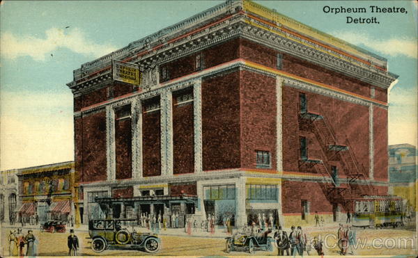 Street View of Orpheum Theatre Detroit Michigan