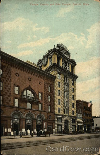 Temple Theater and Elks Temple Detroit Michigan
