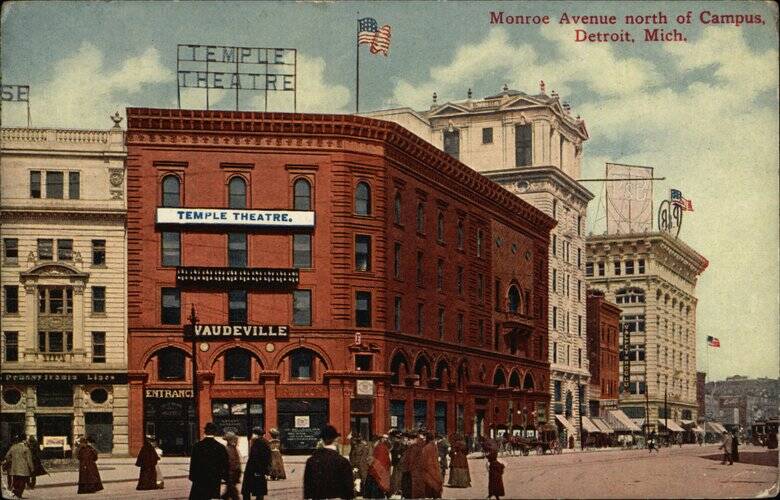Monroe Avenue North of Campus Detroit Michigan