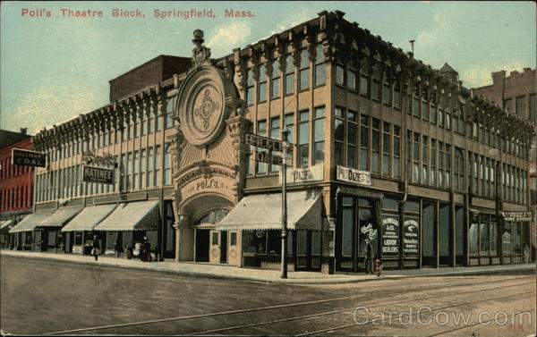Poll's Theatre Block Springfield Massachusetts